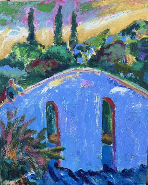 Brücke in der Toscana - Künsterlnachlass Prof. Norbert Hornig
